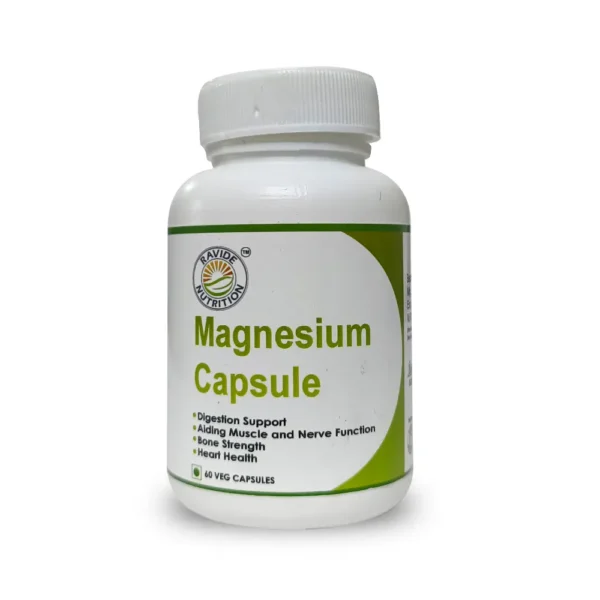Magnesium Capsules - Essential Mineral Support for Muscle, Bone & Recovery Health
