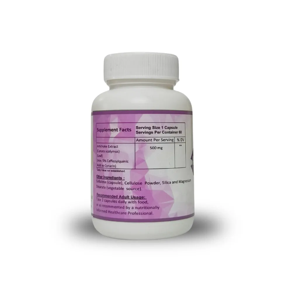 Artichoke Extract - 60 Veg Capsules - Image 2
