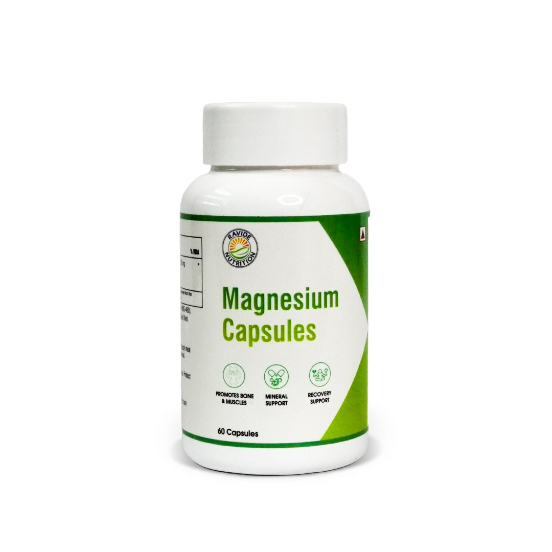 Magnesium Capsules – Essential Mineral Support for Muscle, Bone & Recovery Health